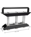 Three Station Sheet Metal Roller Bender with adjustable edge range, 32cm width, featuring durable metal construction.