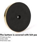 Gold Freestanding Toilet Paper Holder With Heavy Marble Base bottom with felt pad, rustproof SUS304 stainless steel.