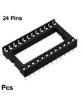 Six Pack DIP IC Socket Adaptor Kit Solder Type 2.54mm Pitch Dual Row 24 Flat Pin 15.24mm Row Pitch Handy Insertion And Removal
