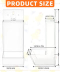 Clear Acrylic Oyster Shell And Grit Feeder For Chickens With Heavy Duty Lid and No Sweat Wall Mount Clips, dimensions 25x10x10cm.