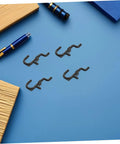 150 Pc Plastic Pegboard Hooks Set For Workshop And Garage No Tools Needed Pro Grade Easy Wall Mount Hooks For Tools Wrenches Tableware And More Durable Black Pegboard Accessories For Stable Flexible Storage, black pegboard hooks on blue board