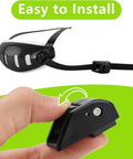 SpeedFlex Compatible Football Helmet Chin Strap Stabilizer Kit With Thumb Screws And Cam Loc Housings, close-up view
