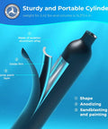 Cross-sectional view of 0.5L Portable Scuba Tank For Freediving And Snorkeling, Reusable Emergency Pony Bottle, Lightweight Aerospace Aluminum Air Cylinder, Built Tough Underwater Air Tank For Diving, DOT Certified S300 Plus, highlighting material layers.