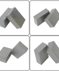 Two 1x2x3 precision machinist milling blocks, hardened steel, matched pair with no holes, shown from multiple angles.