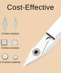 Close-up of Heavy Duty Tungsten Carbide Woodturning Lathe Cutting Tool Insert Set showing insert rotation options and tip design.