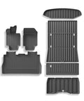 Heavy Duty TPE Floor And Cargo Mats For Pickup Trucks Non Slip Precision Fit All Weather Vehicle Protection laid out.