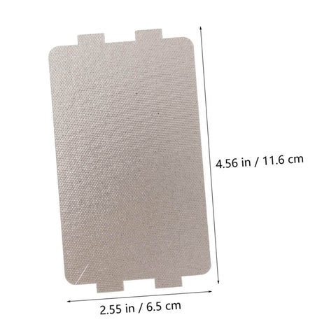 Six Pack Microwave Mica Sheet Heat Insulation Covers For Everyday Use, 2.55 x 4.56 inches rectangular waveguide guard