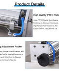 Heavy Duty Pneumatic Liquid Filler Machine showing high quality PTFE piston and filling adjustment rocker, 100ml precision build.