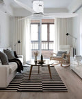 52 Inch Ceiling Fan With Remote Control Whisper Quiet Breeze Kick The Summer Heat American Style Decor For Home And Office Energy Saving Operation in a modern living room.