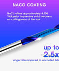 Upcut Spiral Router Bit, Pro Grade Carbide With Blue Coating, Single Flute, Flat Top, One Quarter Inch Shank, CNC Router Bit