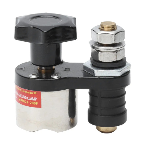 Smart On Off Magnetic Welding Ground Clamp With Switchable Magnet Holder And Secure Grip For Power Tools And Welding Projects That Make Jobs Easier, close-up view.