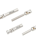 Tough Cnc Machined Center Driveshaft Kit For Axial Scx24 C10 Bronco Jeep Wrangler Adjustable U Joint Silver Finish components.