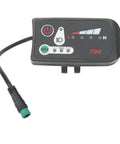 Electric Bike LED Power Display Panel For 22.2mm Handlebars Waterproof 5P Plug Dope Mod Meter For 36V E Bikes Scooters And More