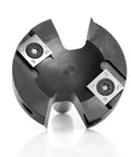 Heavy Duty CNC Spoilboard Surfacing Router Bit With One Half Inch Shank And Two And A Half Inch Cut Diameter Four Carbide Inserts