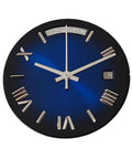 8285 Movement 30.8mm Watch Dial And Hands Kit With Single Calendar Sunray Dial, blue face with silver markers for assembly.