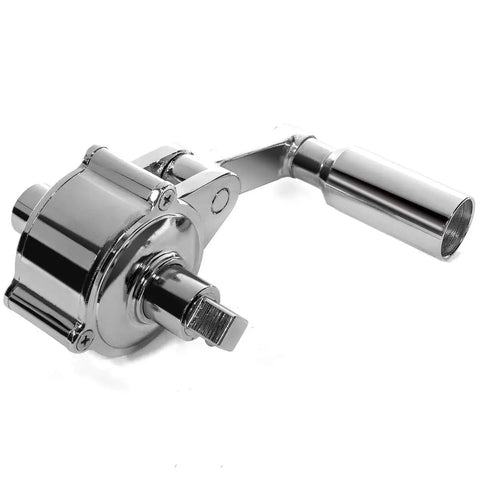 Torque Wrench Multiplier Lug Nut Remover Set With 1/2 Inch Drive And Case, chrome finish, angled view.