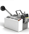 High Precision Automatic Heat Shrink Tube Cutter with digital control panel for PVC and PE tubing, max width 4 inch.