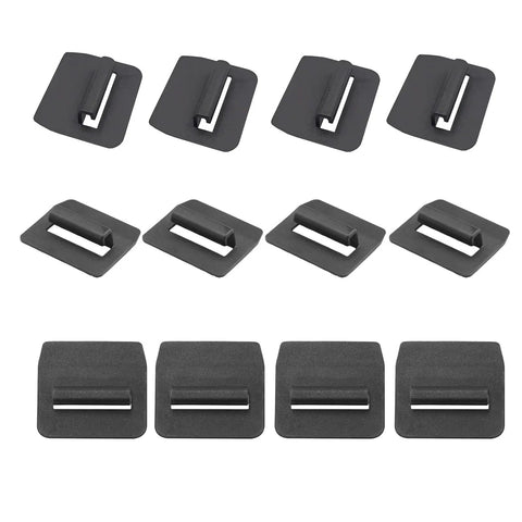 Tesla Sunshade Clips Kit For Model 3, Model Y, Model S, Model X And Cybertruck 2025 12Pcs ABS and PC clips in black