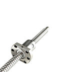 SFU1605 250mm Ball Screw Kit with 16mm rod, metal deflector nut visible, silver carbon steel construction, CNC applications.