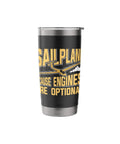 Soaring Sailplane Pilot Glider Enthusiast Stainless Steel Insulated Tumbler For Aviation Fans Gift Idea Keeps Coffee Hot Or Cold