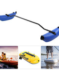 Inflatable Kayak Outrigger Stabilizer Kit with PVC Floats for Extra Balance and Stability, a universal boat accessory for kayaking.