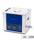 10L Digital Ultrasonic Cleaner For Heavy Duty Parts Deep Clean with digital display and stainless steel design.
