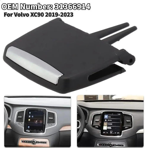 Front Air Conditioning Vent Clip Repair Kit for Volvo XC90 2019 2020 2021 2022 2023 Easy Install Replacement Durable Auto Air Vent Outlet Tab Clip Premium Quality Materials Direct Fit Plug and Play OEM 31366914 black plastic vent tab