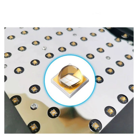 Close-up of Heavy Duty 5000W Led Ultraviolet Curing Lamp showing LED diodes and reflective surface for precise curing.