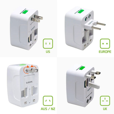 Portable Worldwide Universal Power Adapter All In One Travel Charger For USA EU UK FR IT AU IN Outlets The Ultimate Worldwide Plug Converter For Phones Cameras Laptops And More Perfect For Global Adventures