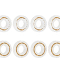 8 Pack POM Plastic Bearings 5 x 11 x 3 mm Deep Groove Ball Bearings With Glass Balls And Nylon Cage For Robotics Models