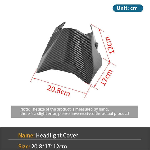Ultra Bee Headlight Cover With Dope Carbon Fiber Look Fender Mud Guard dimensions and carbon fiber texture