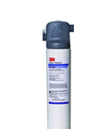 High Output Commercial Water Filtration System For Coffee And Hot Tea Brewers, white cartridge with gray valvehead, inline filter.