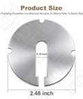 Two Pack Heavy Duty Bandsaw Table Inserts Measuring Two Point Five Inches By.100 Thick Built Tough To Fit Like A Glove On Delta And Major Import Workshop Tools For Quick Cuts