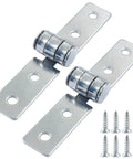 3 Inch Folding Butt Hinges Set Of 2 Stainless Steel Door And Window Hinges With 4 Holes And 8 Mounting Screws Durable Corrosion Resistant