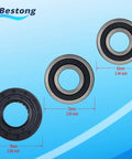Heavy Duty Front Load Washer Tub Bearing And Seal Replacement Kit includes sizes 62mm, 72mm, 76mm for effective repairs.