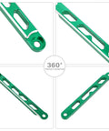 Rear Drum Brake Torque Arm With Scale CNC Aluminum 6061 T6 For KLX 110 KLX110 KLX110L 2005 2024 DRZ110 Green, 360 view