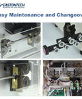 Heavy Duty Automatic Wire Cutting And Stripping Machine With Plug And Play Touchscreen Control showing easy maintenance components.