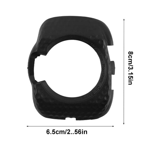 Top view of Pair Of Quick Release Anti Slip Pedal Cleats Cover For Wahoo SpeedPlay Zero Pedals Durable Plastic Guard, black, 8x6.5cm