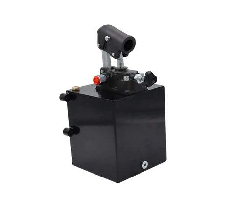 Grease Monkey Approved Heavy Duty Single Acting Hydraulic Hand Pump With Quick Release Knob Tough Cast Iron Frame And Chrome Rod Rated For 1300 PSI Pressures Includes 22 Inch Handle Wall Mount
