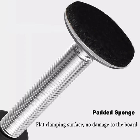 Close-up of padded sponge on Pro Grade Cold Rolled Steel Front Drawer Jigs, part of Four Piece Drawer Fixing Clips Set.