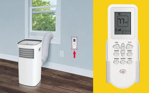 Replacement Remote Control For Portable Air Conditioner With Wall Mount Bracket Fits Select Ac Models Boasts Crisp Digital Panels And Simple Push Buttons To Keep Your Home Slick And Frosty With Zero Drama During The Peak Heat Wave