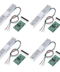 Four Piece Digital Load Cell Kit With HX711 ADC Module For Arduino DIY Portable Kitchen Scale 5kg Weight Sensor Set Beginner Friendly Easy To Use Home Project Ideal For Prototyping And Education, four 5kg load cells with HX711 boards