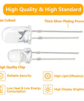 Blue 200 Pack 3mm LED Diodes Assortment Kit For Arduino Breadboard PCB DIY Electronics Round Diffused LEDs For Raspberry
