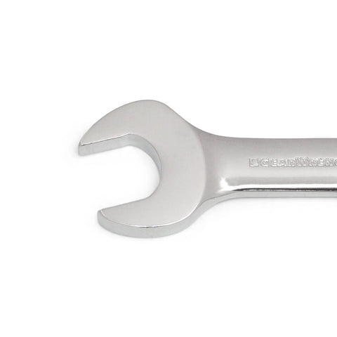 Stubby Metric Wrench Set, 10 Piece 12 Point Combination Wrenches For Tight Spaces, chrome open-end design, corner loading grip