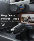 Dual USB C Car Charger 69W Fast Charging Cigarette Lighter Adapter For 12V Cars Keeps Dash Clean With Minimal Cables Type C Outlet