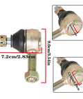 Heavy Duty Tie Rod Ends Drag Link For Club Car DS Golf Cart 84 08 Direct Fit Steering Gear Box Replacement Durable Alloy Steel Easy To Install Long Lasting Performance with 7.2cm and 9.0cm dimensions