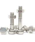 M6x70 Semi Threaded Hex Head Bolts And Nut Kit 304 Stainless Steel Partial Thread Screws Fastener Set For Indoor Outdoor Use 25 Sets Built Tough For DIY Projects And Outdoor Gear Use With Corrosion Resistance, stainless bolts and nuts