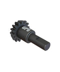 Beefy Main Input Gear 14T GP6 For RC Cars ARA311018 Heavy Duty Steel Gear With Straight Cut Teeth on white background