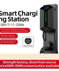Top Shelf Smart EV Charger Wall Box With Bluetooth And Wifi App Tracking Rfid Card Swipe Type Two Plug mounted charging station.