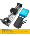 Rock Solid Linear Guide Rail Slide Stage For Precision X Y Z Motion With SFU1204 Ball Screw 400mm Travel 1605 And 1610 Options